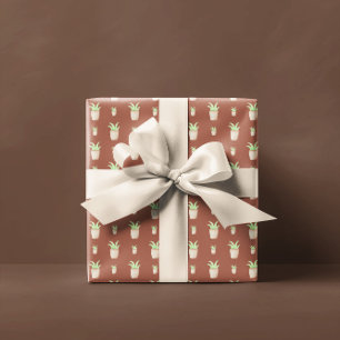 Papel De Regalo Patrón de Cactus salvaje