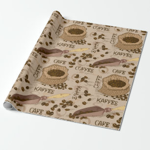 Papel De Regalo Patrón de café