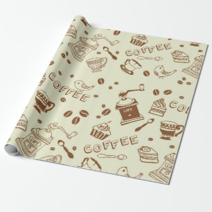 Papel De Regalo Patrón de café