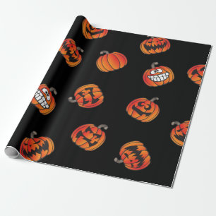 Papel De Regalo Patrón de calabaza