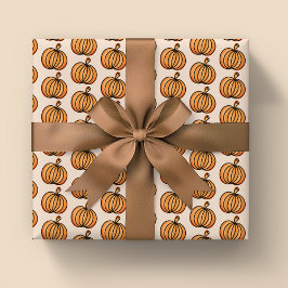 Papel De Regalo Patrón de calabaza de Halloween