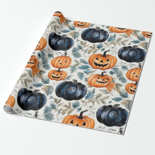 Papel De Regalo Patrón de calabaza de Halloween
