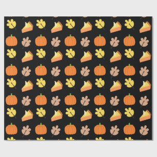 Papel De Regalo Patrón de calabaza de otoño