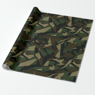 Papel De Regalo Patrón de camuflaje artístico del ejército
