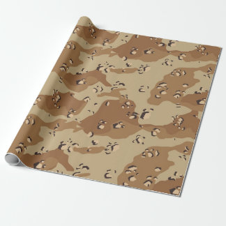 Papel De Regalo Patrón de camuflaje militar del desierto