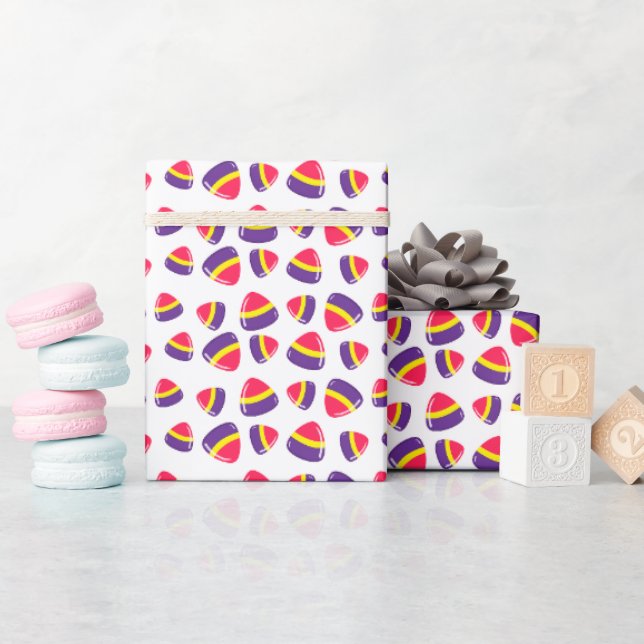 Papel De Regalo Patrón de canto de Navidades retro decorativos (Baby Shower)