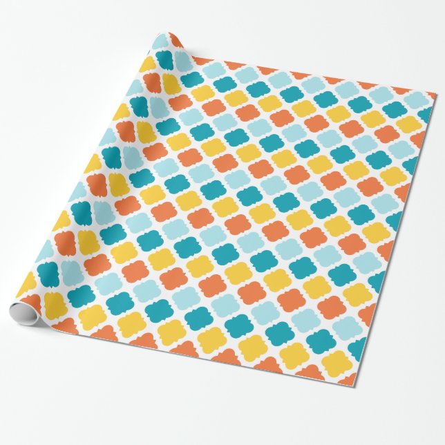 Papel De Regalo Patrón de carnaval de verano (Desenrollado)