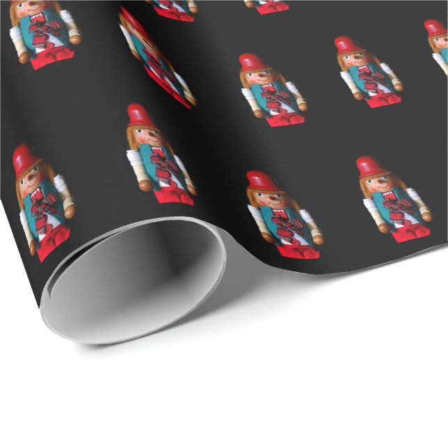 Papel De Regalo Patrón de cascanueces (Esquina del rollo)