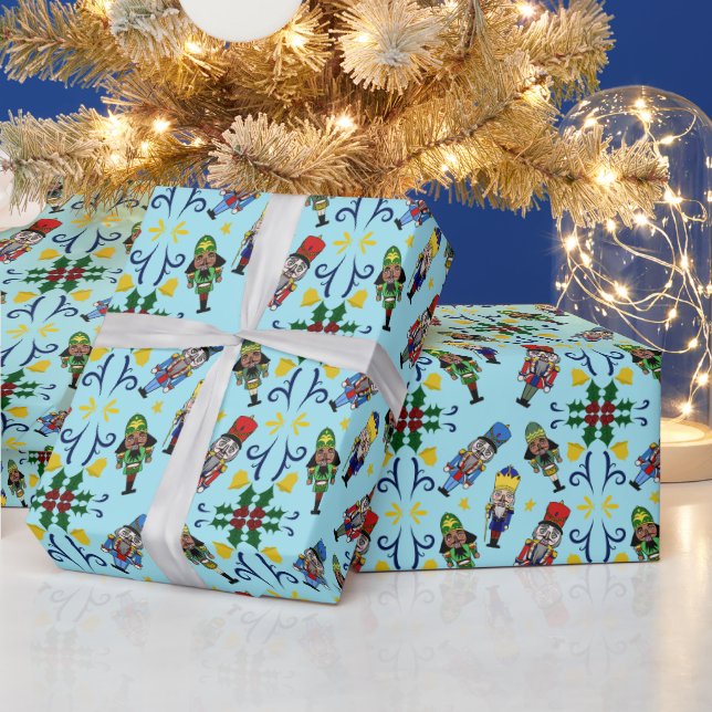 Papel De Regalo Patrón de Cascanueces (Vacaciones)