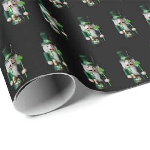 Papel De Regalo Patrón de Cascanueces Irlandés