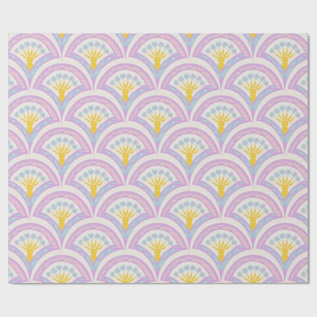 Papel De Regalo Patrón de cáscara de color pastel (Superficie plana)