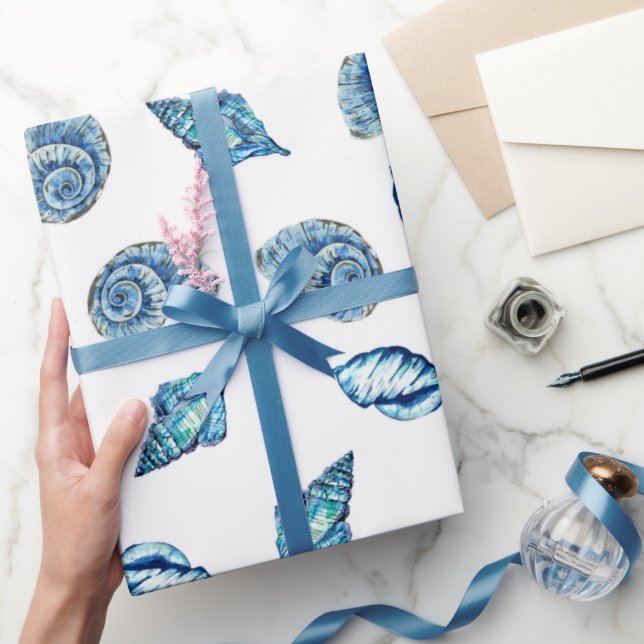 Papel De Regalo Patrón de cascos azules (Regalar)