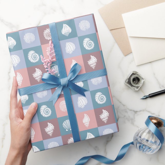 Papel De Regalo Patrón de cascos marinos (Regalar)