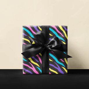 Papel De Regalo Patrón de cebra colorido
