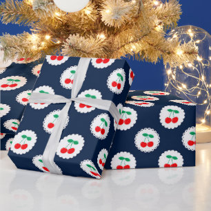 Papel De Regalo Patrón de Cereza – Regalo y Decoración de Frutas R