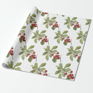 Papel De Regalo Patrón de cerezas