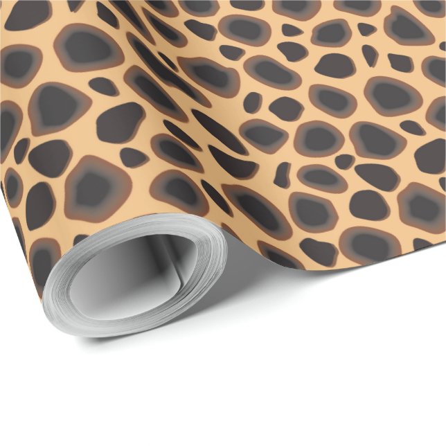 Papel De Regalo Patrón de Cheetah (Esquina del rollo)