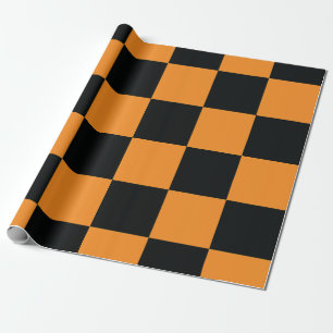 Papel De Regalo Patrón de cheques de Halloween