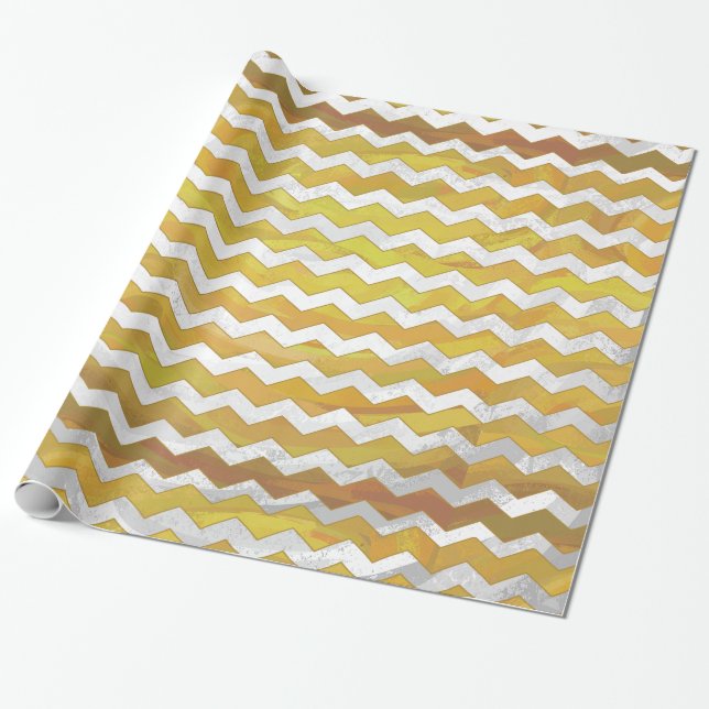 Papel De Regalo Patrón de cheurón de piña (Desenrollado)