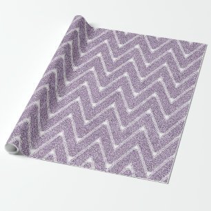 Papel De Regalo Patrón de Chevron de Lila Polvoriento