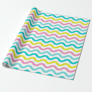 Papel De Regalo Patrón de Chevron de ondas abstractas 