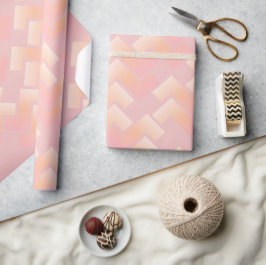 Papel De Regalo Patrón de Chevron en Pastel Suave