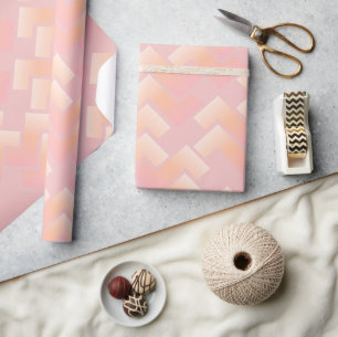 Papel De Regalo Patrón de Chevron en Pastel Suave