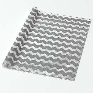 Papel De Regalo Patrón de Chevron gris pizarra