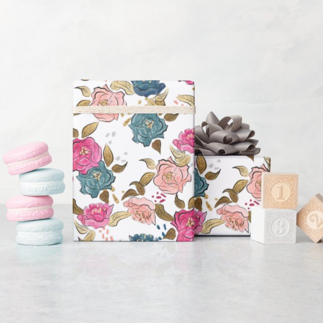 Papel De Regalo Patrón de Chica de cumpleaños (Baby Shower)