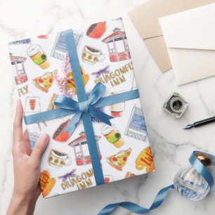 Papel De Regalo Patrón de Chicas Gilmore