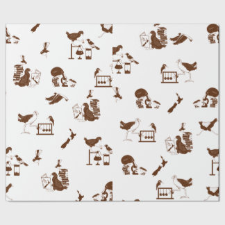 Papel De Regalo Patrón de ciencia de aves de Nueva Zelanda