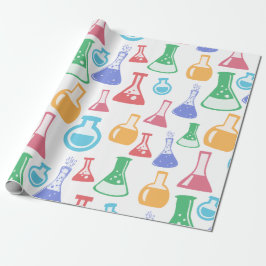 Papel De Regalo Patrón de ciencia y química coloridas