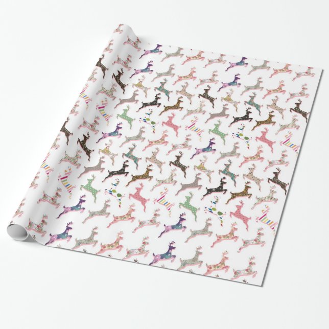 Papel De Regalo Patrón de ciervo de zanja (Desenrollado)