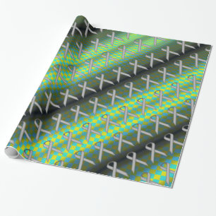 Papel De Regalo Patrón de cinta estándar gris de Kenneth Yoncich