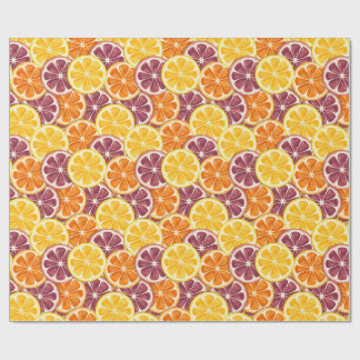 Papel De Regalo Patrón de cítricos