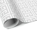 Papel De Regalo Patrón de clave griega<br><div class="desc">Elegante y de moda griega clave o patrón más suave.</div>