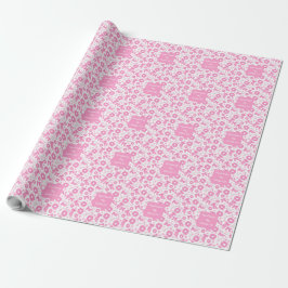 Papel De Regalo Patrón de coleteros rosados y femeninos Accesorio
