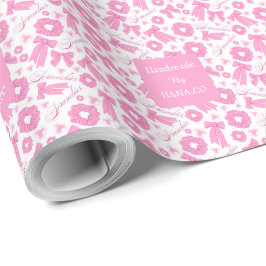 Papel De Regalo Patrón de coleteros rosados y femeninos Accesorio