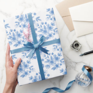 Papel De Regalo Patrón de color azul