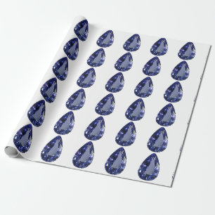 Papel De Regalo Patrón de color azul