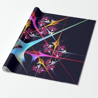 Papel De Regalo Patrón de color de arte de color rosa floral moder