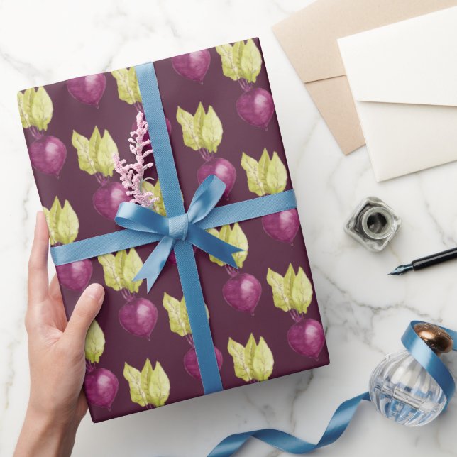 Papel De Regalo Patrón de color de remolacha cúpula (Regalar)