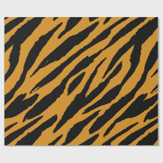 Papel De Regalo Patrón de color de tigre Amante de los animales   