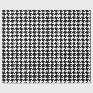 Papel De Regalo Patrón de comprobación de abstracto negro y blanco