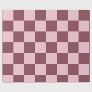 Papel De Regalo Patrón de comprobación del Rosa de polvo