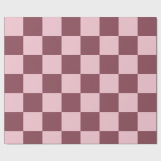 Papel De Regalo Patrón de comprobación del Rosa de polvo