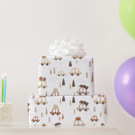 Papel De Regalo Patrón de conducción para navidades