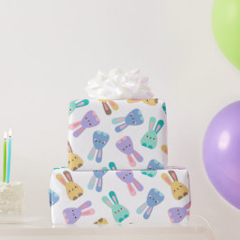 Papel De Regalo Patrón de conejito colorido