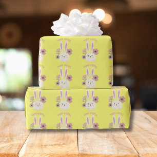 Papel De Regalo Patrón de conejito de Pascua feliz