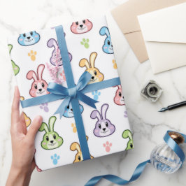Papel De Regalo Patrón de conejo de conejo de conejo de Semana San